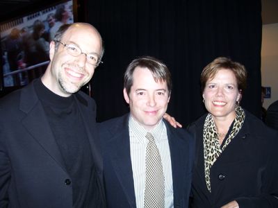 Brad and Gaye with Matthew Broderick