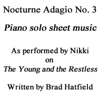 Nocturne Adagio No. 3 piano arrangement
